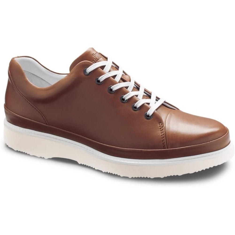 Samuel Hubbard Fast Mens Burnished Tan Leather Sneakers 10‎ Vibram M1300 Comfort